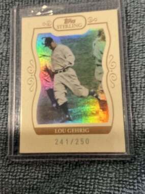 TOPPS sterling Lou Gehrig #241/250